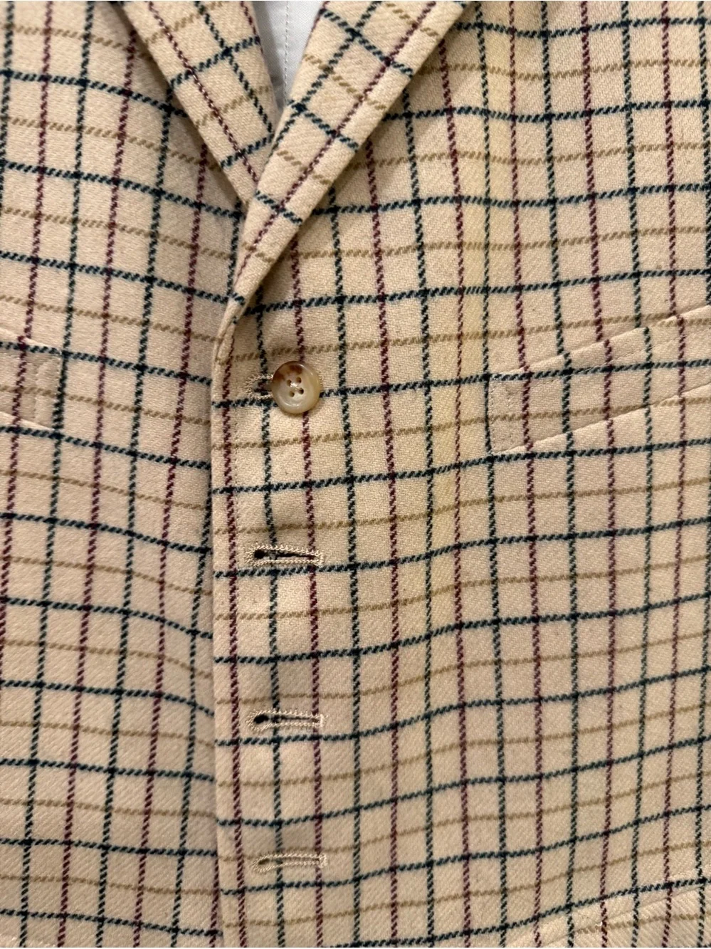 Vintage Polo Ralph Lauren Plaid Windowpane Tweed Vest Heritage